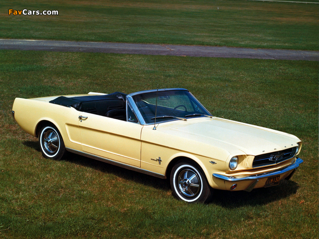Mustang Convertible 1965 wallpapers (640 x 480)