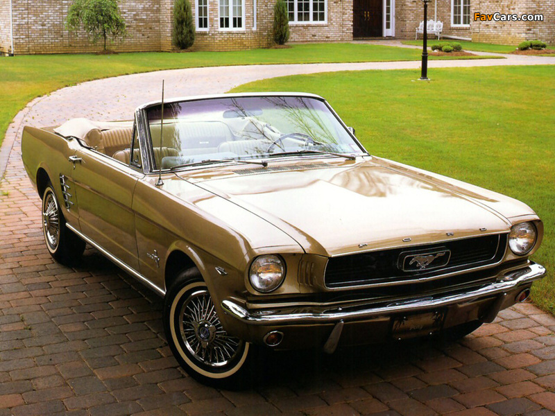 Mustang Convertible 1966 wallpapers (800 x 600)