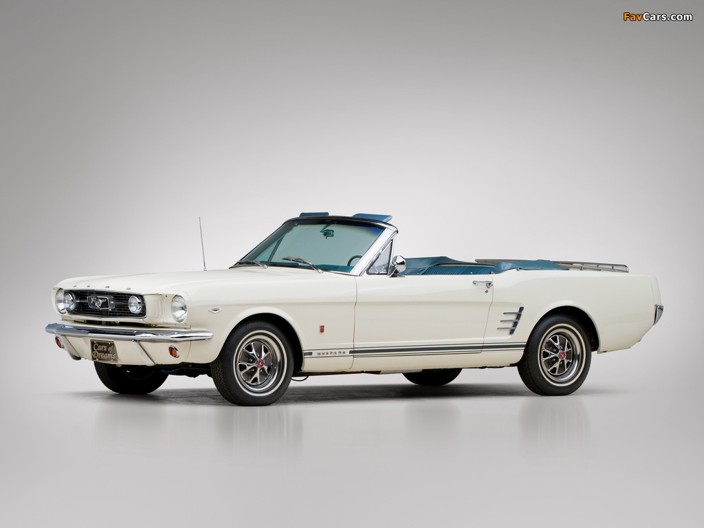 Mustang GT Convertible 1966 wallpapers (1024 x 768)