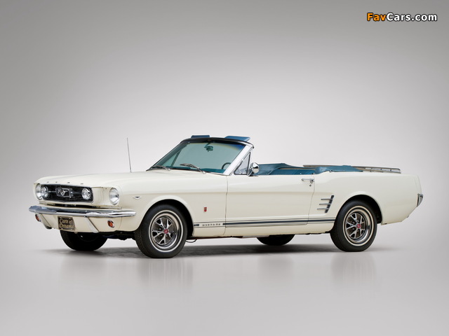 Mustang GT Convertible 1966 wallpapers (640 x 480)