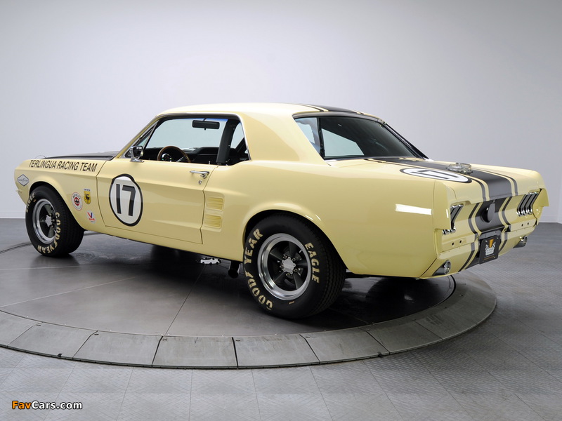 Mustang Coupe Race Car (65B) 1967 photos (800 x 600)