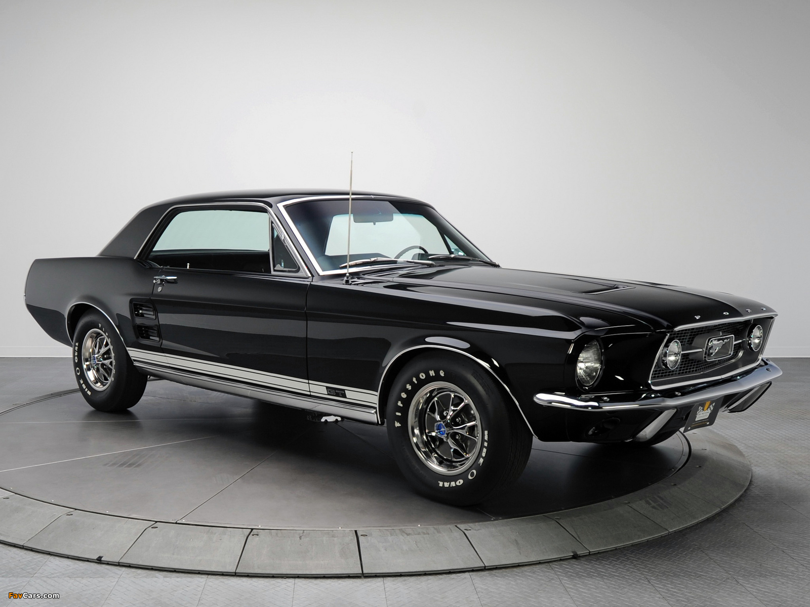 Mustang GT Hardtop (65B) 1967 pictures (1600 x 1200)