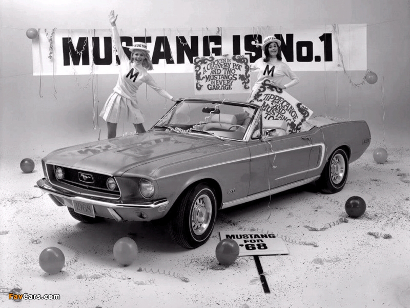 Mustang GT Convertible 1968 images (800 x 600)