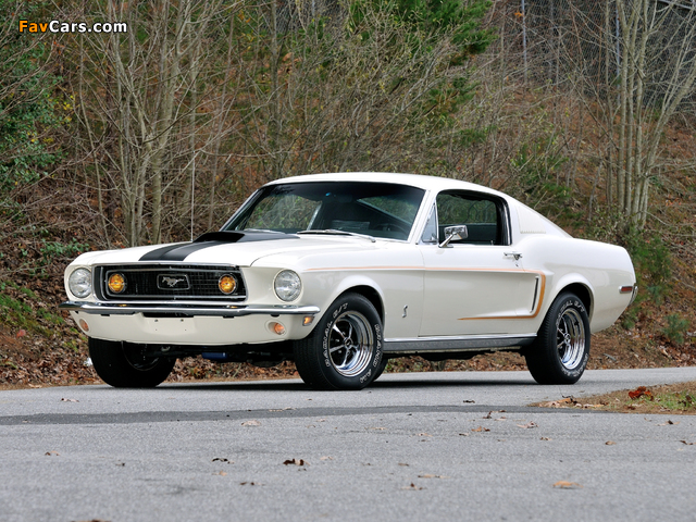 Mustang GT 428 Cobra Jet Fastback 1968 pictures (640 x 480)