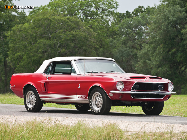 Shelby GT350 Convertible 1968 pictures (640 x 480)