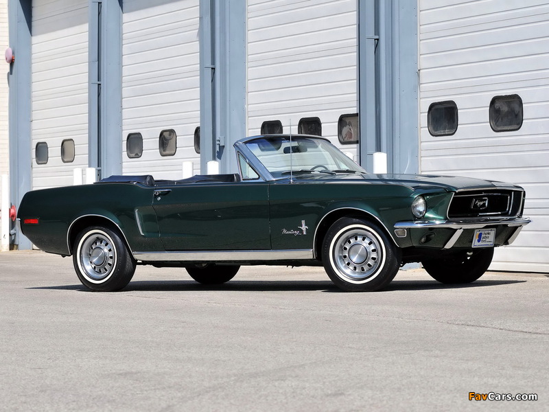 Mustang Convertible (76A) 1968 pictures (800 x 600)