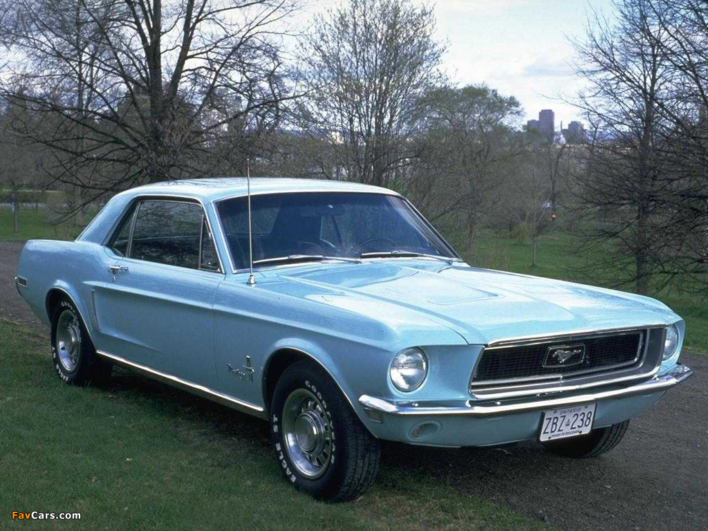 Mustang Hardtop 1968 wallpapers (1024 x 768)