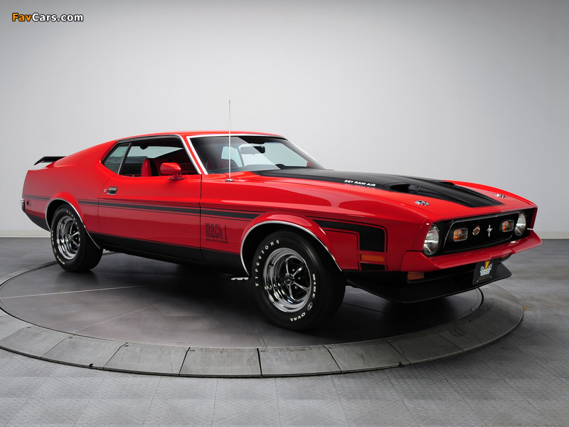 Mustang Mach 1 351 H.O. Ram Air 1971 wallpapers (800 x 600)