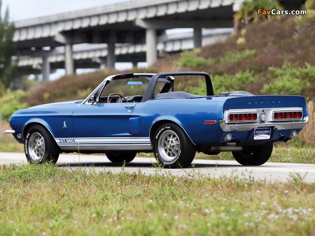 Photos of Shelby GT350 Convertible 1968 (640 x 480)
