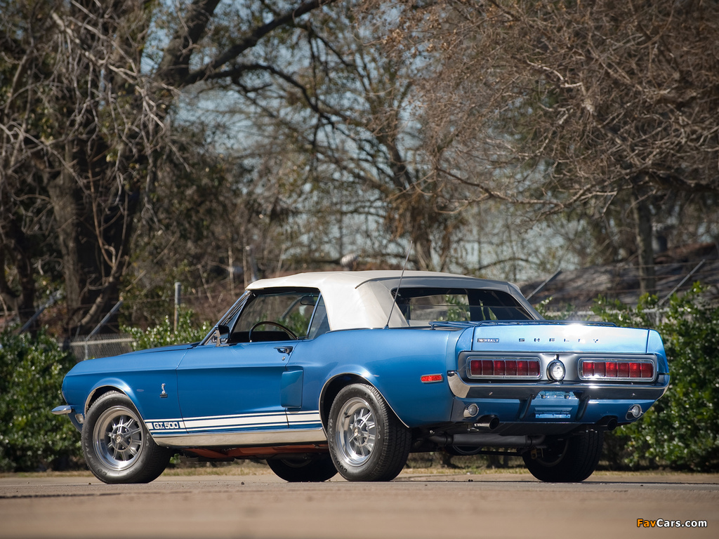 Photos of Shelby GT500 Convertible 1968 (1024 x 768)