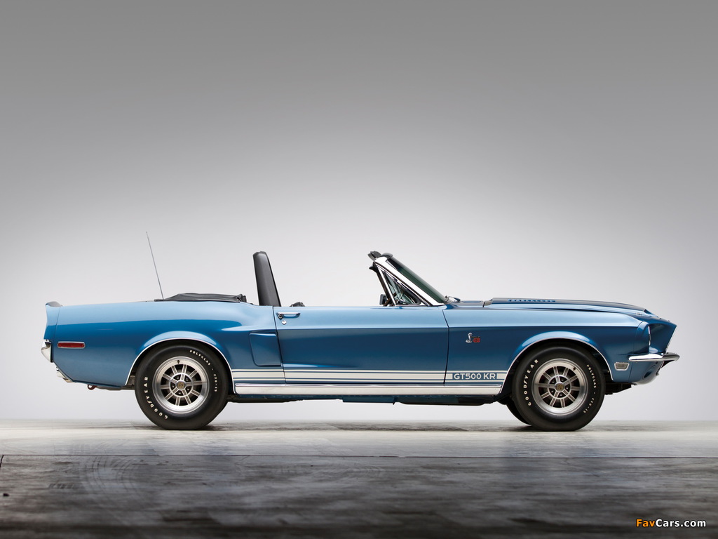 Photos of Shelby GT500 KR Convertible 1968 (1024 x 768)