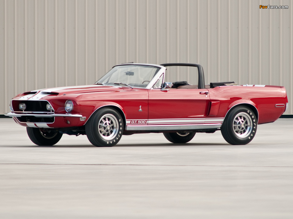 Pictures of Shelby GT500 Convertible 1968 (1024 x 768)