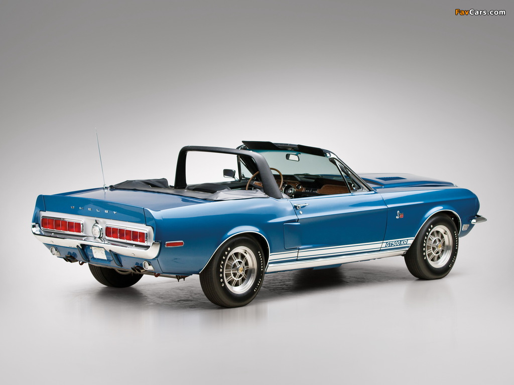 Pictures of Shelby GT500 KR Convertible 1968 (1024 x 768)