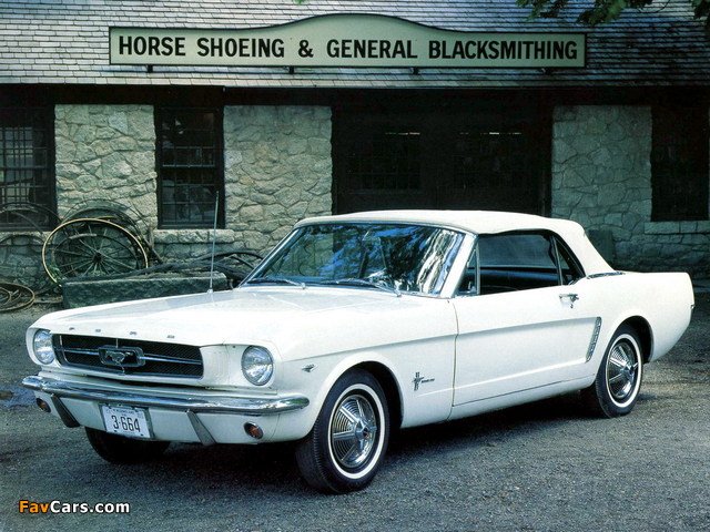 Mustang Convertible 1964 wallpapers (640 x 480)