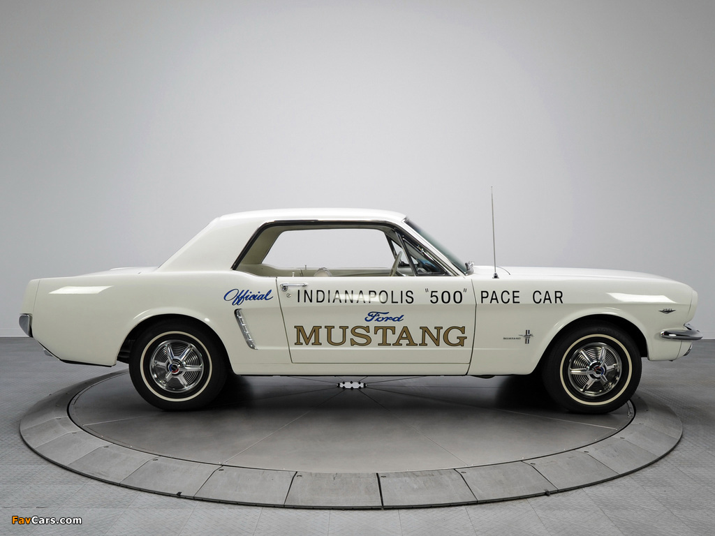 Mustang Hardtop Coupe Indy 500 Pace Car 1964 wallpapers (1024 x 768)