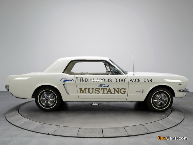 Mustang Hardtop Coupe Indy 500 Pace Car 1964 wallpapers (640 x 480)