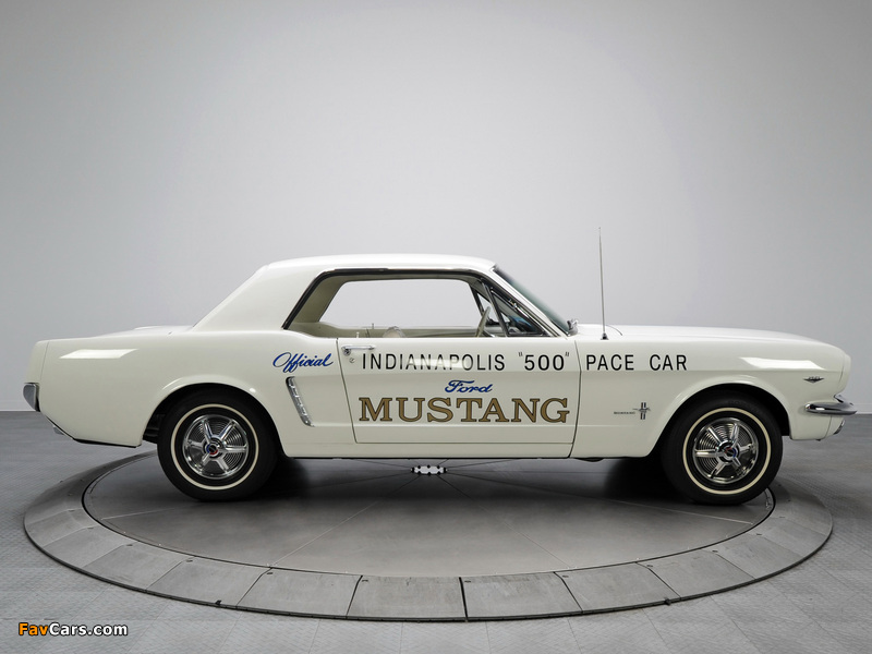 Mustang Hardtop Coupe Indy 500 Pace Car 1964 wallpapers (800 x 600)