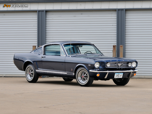 Mustang GT Fastback 1965 wallpapers (640 x 480)