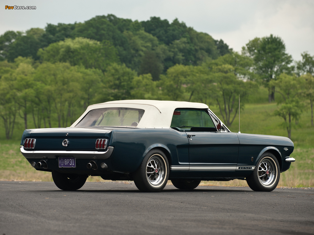 Mustang GT Convertible 1965 wallpapers (1024 x 768)