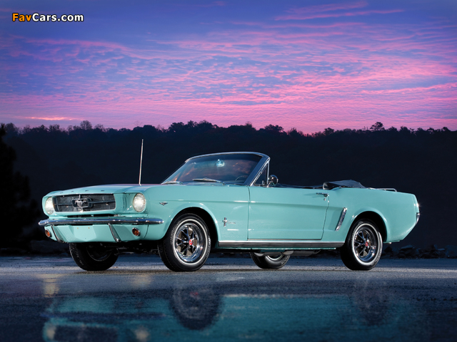 Mustang Convertible 1965 wallpapers (640 x 480)