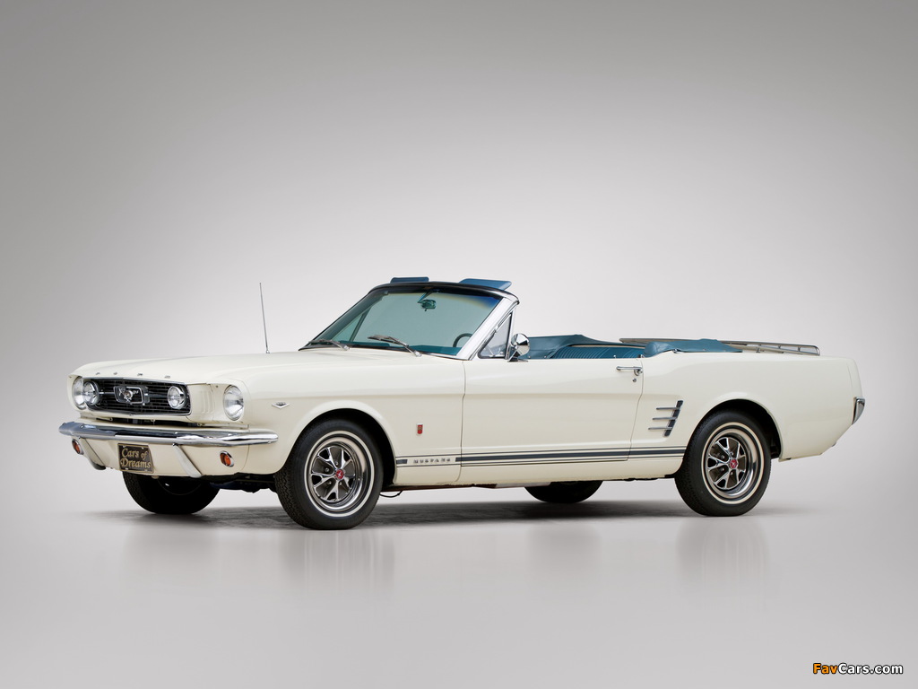 Mustang GT Convertible 1966 wallpapers (1024 x 768)