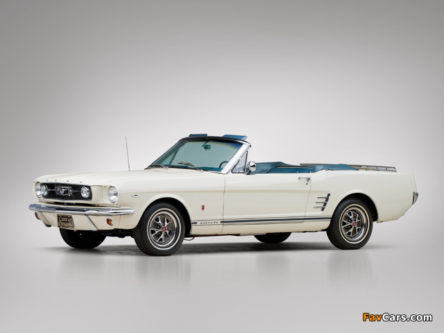 Mustang GT Convertible 1966 wallpapers (640 x 480)