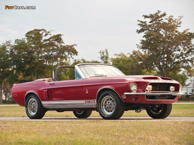 Shelby GT500 Convertible 1968 wallpapers (640 x 480)