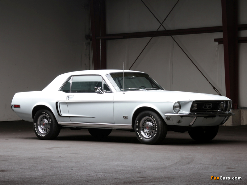 Mustang GT Hardtop 1968 wallpapers (800 x 600)