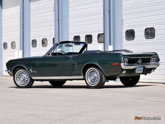 Mustang Convertible (76A) 1968 wallpapers (640 x 480)