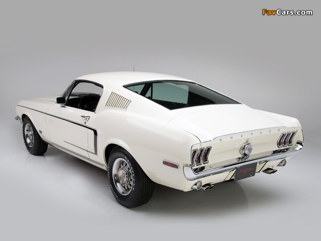 Mustang GT 428 Cobra Jet Fastback 1968 wallpapers (640 x 480)