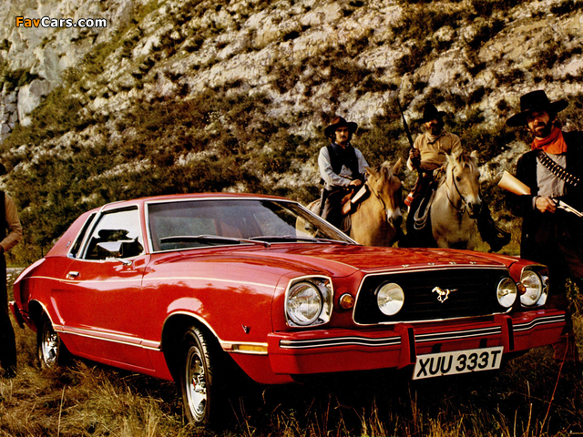 Images of Mustang II MPG Ghia Hardtop UK-spec 1975–78 (640 x 480)