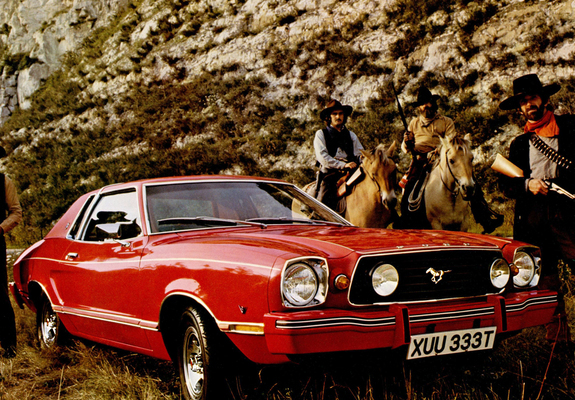 Images of Mustang II MPG Ghia Hardtop UK-spec 1975–78