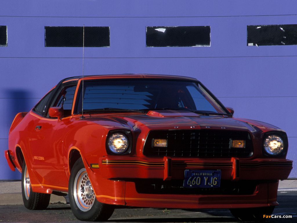 Mustang II King Cobra T-Roof 1978 photos (1024 x 768)