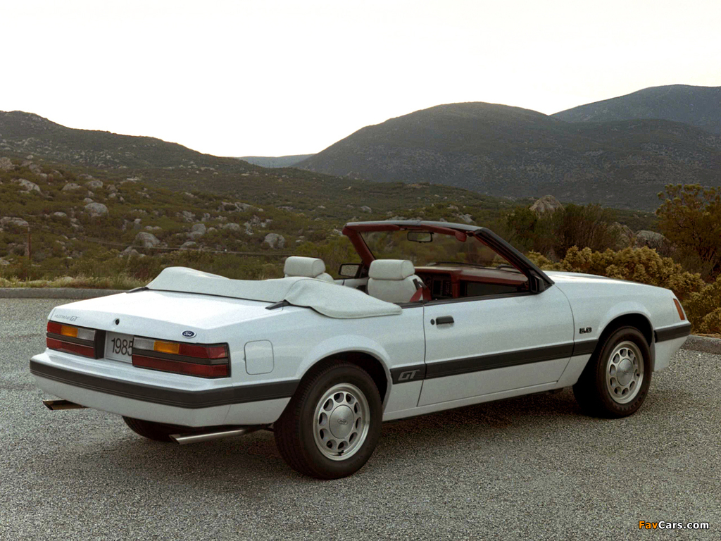 Mustang GT 5.0 Convertible 1985 images (1024 x 768)