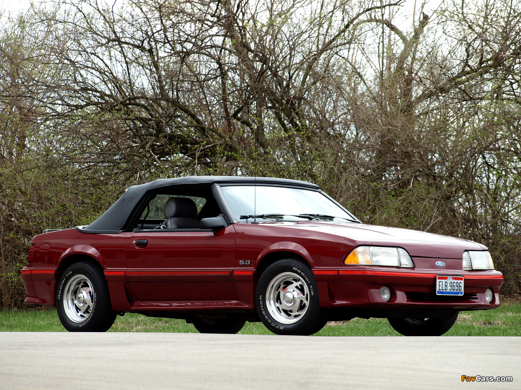 Mustang GT 5.0 Convertible 1987–93 images (1024 x 768)