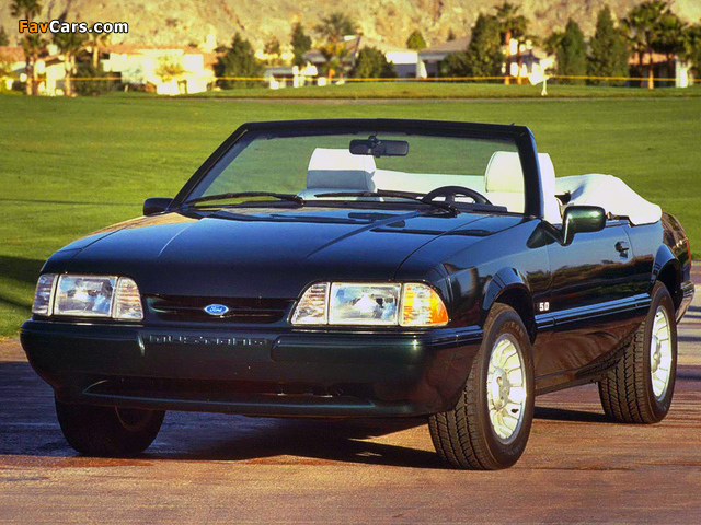 Mustang GT 5.0 Convertible 1987–93 wallpapers (640 x 480)