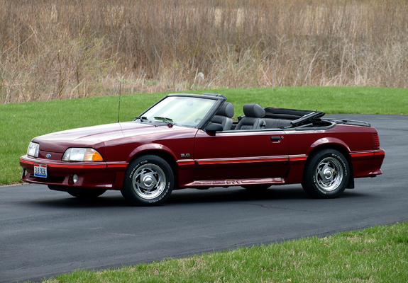 Mustang GT 5.0 Convertible 1987–93 wallpapers