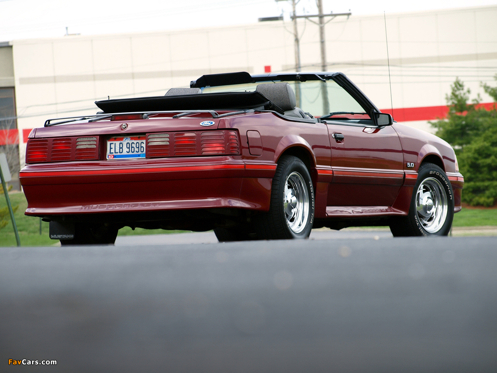 Pictures of Mustang GT 5.0 Convertible 1987–93 (1024 x 768)