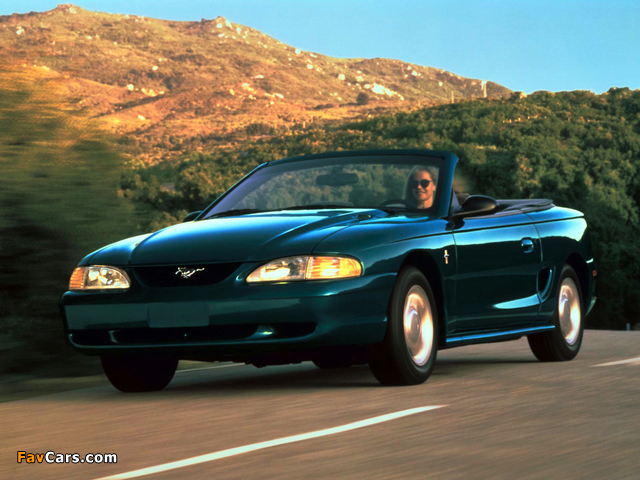 Mustang Convertible 1993–98 photos (640 x 480)