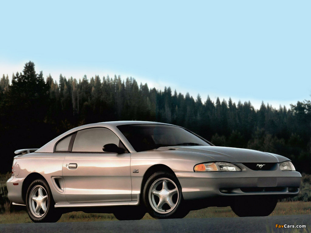 Mustang GT Coupe 1993–96 wallpapers (1024 x 768)