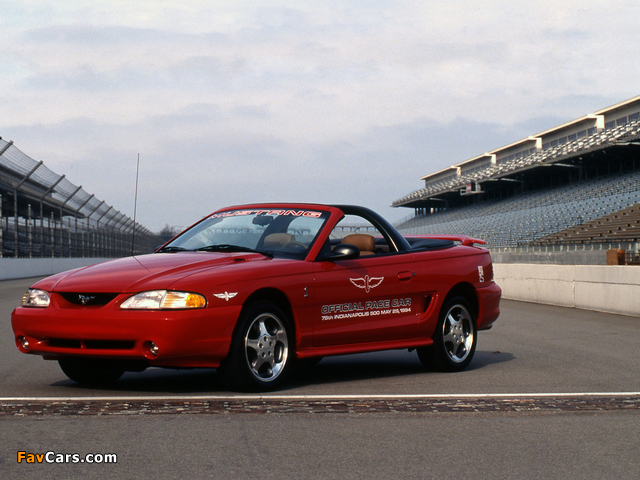 Mustang Cobra Convertible Indy 500 Pace Car 1994 photos (640 x 480)
