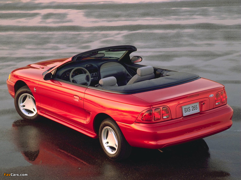 Photos of Mustang Convertible 1996–98 (1024 x 768)