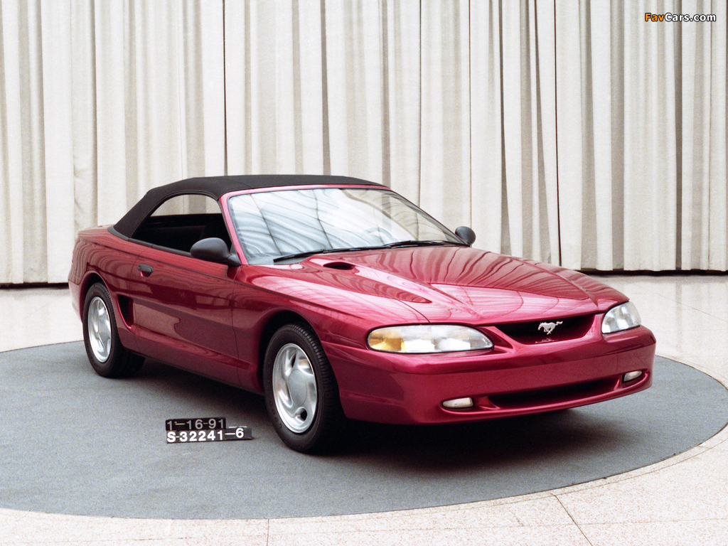 Pictures of Mustang Convertible Prototype 1991 (1024 x 768)