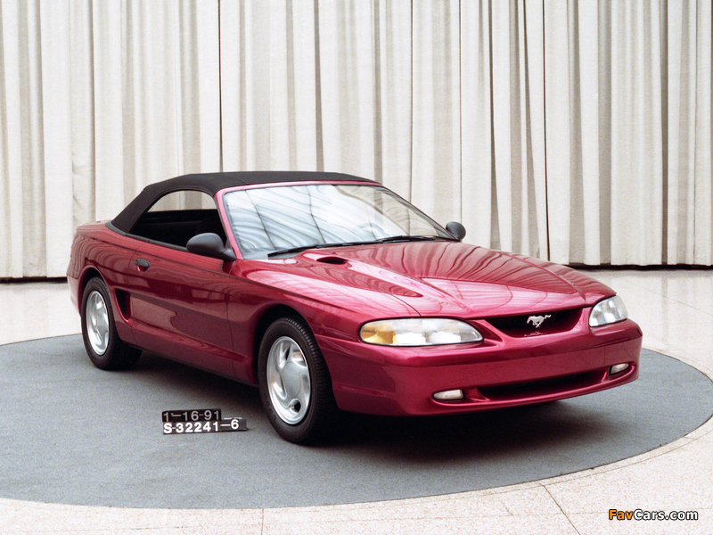 Pictures of Mustang Convertible Prototype 1991 (800 x 600)