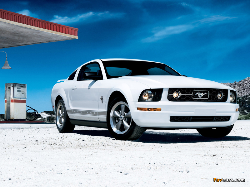 Mustang Coupe 2005–08 wallpapers (800 x 600)
