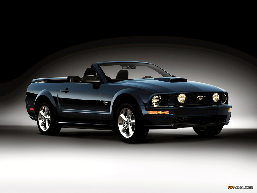 Mustang GT Convertible 2005–08 wallpapers (1024 x 768)