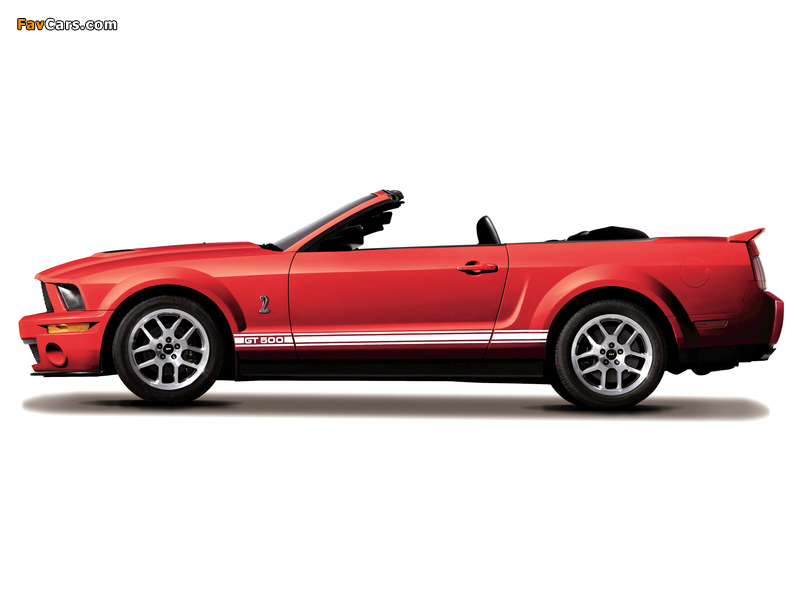 Shelby GT500 Convertible 2005–08 wallpapers (800 x 600)