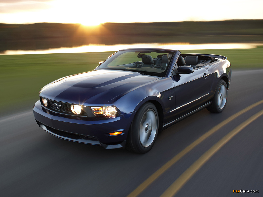 Mustang GT Convertible 2009–12 pictures (1024 x 768)