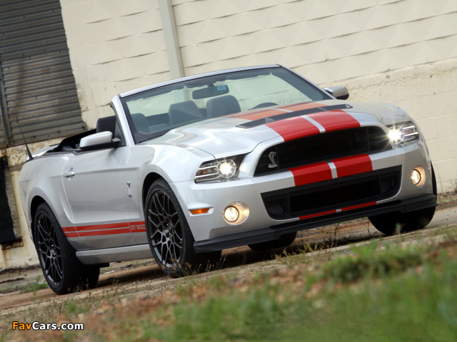 Shelby GT500 SVT Convertible 2012 pictures (640 x 480)