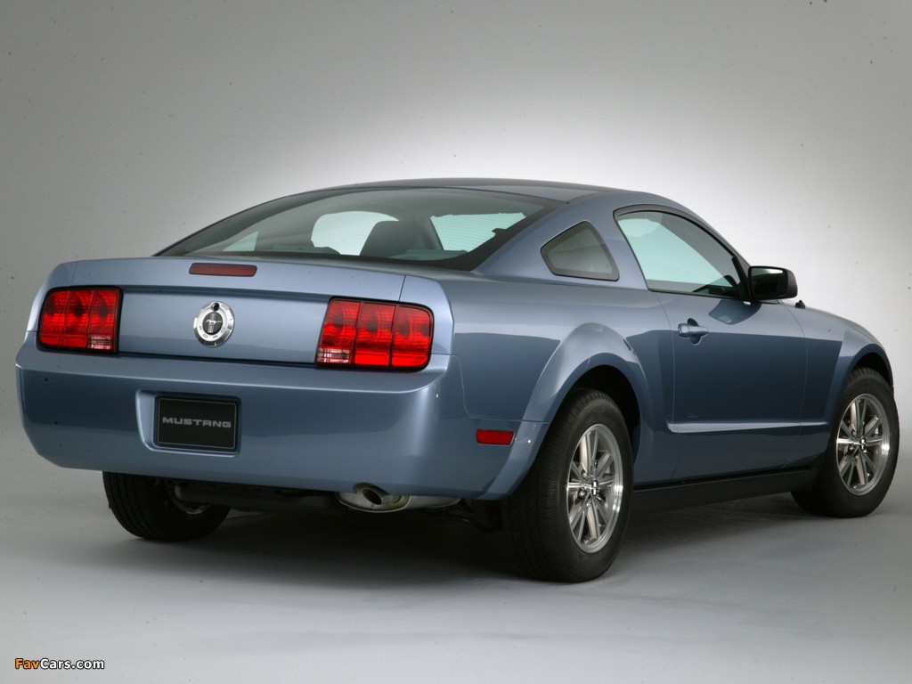 Mustang Coupe 2005–08 wallpapers (1024 x 768)